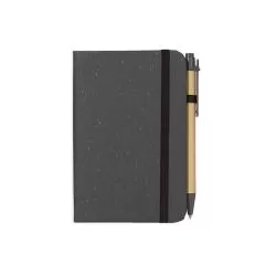 Bloco Caderneta Palha de Trigo com Caneta Personalizado Barato