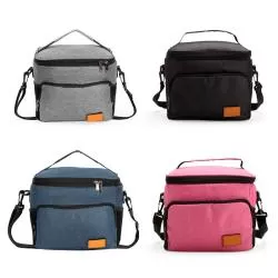 Bolsa Térmica com Bolso Frontal Alça  de Ombro Personalizada 