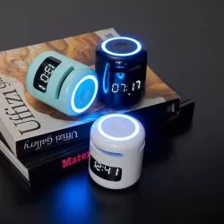 Caixa de Som Multimídia com Relógio e Display LED Personalizada 