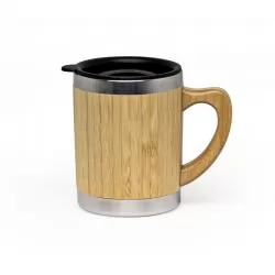 Caneca Ecológica Bambu com Tampa Plástica Personalizada 