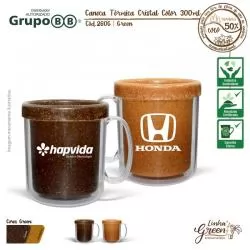 Caneca Ecológica Térmica Dupla Parede Personalizada 