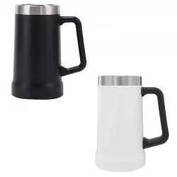 Caneca Metal Térmica com Pegador Plástico Personalizada Barato