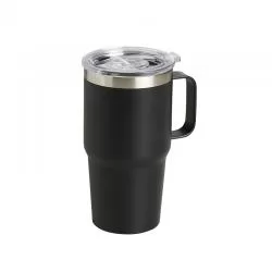 Caneca Metal Térmica com Tampa Transparente Personalizada Barato