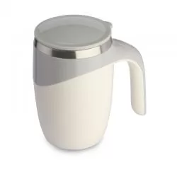 Caneca Plástica com Mixer em Aço Inox Personalizada Barato