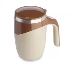 Caneca Plástica com Mixer em Aço Inox Personalizada Barato