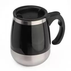 Caneca Plástica com Mixer em Aço Inox Personalizada Barato