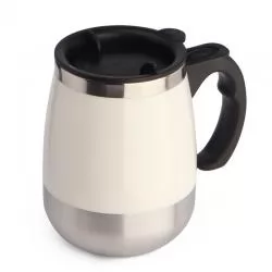 Caneca Plástica com Mixer em Aço Inox Personalizada Barato