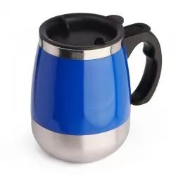 Caneca Plástica com Mixer em Aço Inox Personalizada Barato