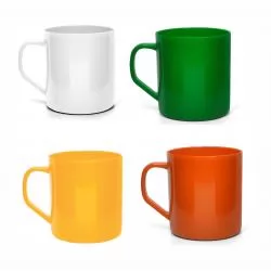 Caneca Plástica Simples Personalizada Barato