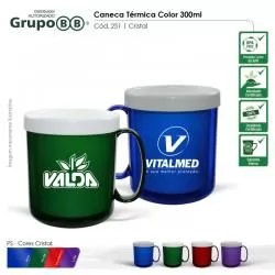 Caneca Plástica Térmica Dupla Parede Personalizada Barato