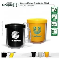 Caneca Plástica Térmica Dupla Parede Personalizada Barato