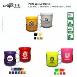 Caneca Plástica Térmica Parede Dupla e Gel Colorido Personalizada 