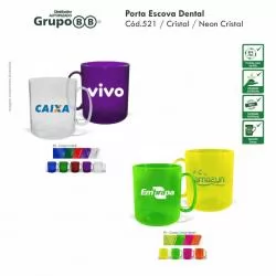 Caneca Plástica Translúcida Personalizada 