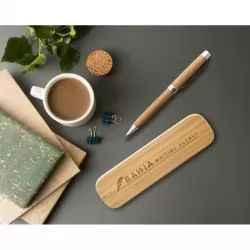 Caneta Ecológica em Bambu Personalizada Barato