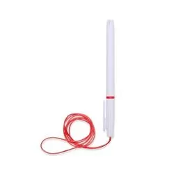 Caneta Plástica Com Cordão Personalizada Barato