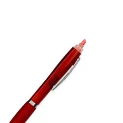 Caneta Plástica com Marca-Texto Personalizada Barato