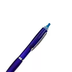 Caneta Plástica com Marca-Texto Personalizada Barato