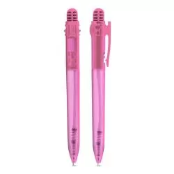 Caneta Plástica Translúcida Personalizada Barato
