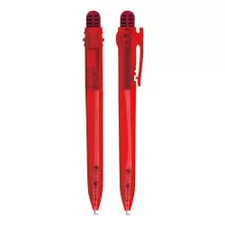 Caneta Plástica Translúcida Personalizada Barato