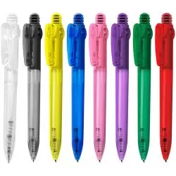 Caneta Plástica Translúcida Personalizada 