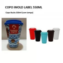 Copo Plástico com Tampa Personalizado 