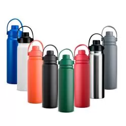Garrafa Squeeze Metal Térmico com Alça Personalizada 