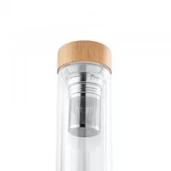 Garrafa Squeeze Vidro com Infusor em Aço Inox Personalizada Barato