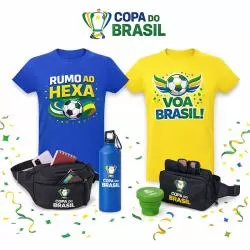 Kit Carnaval e Copa Brasil 3 Peças Personalizado Barato