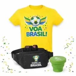 Kit Carnaval e Copa Brasil 3 Peças Personalizado Barato