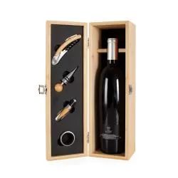 Kit Vinho 4 peças Bambu Personalizado 