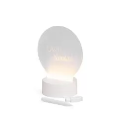 Luminária Led de Mesa Tela Acrílica 3D para Lembrete Personalizada Barato