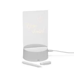 Luminária Led de Mesa Tela Acrílica 3D para Lembrete Personalizada Barato