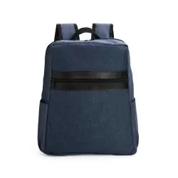 Mochila com Porta Notebook Mescla e Couro Sintético Personalizada Barato