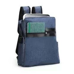 Mochila com Porta Notebook Mescla e Couro Sintético Personalizada Barato