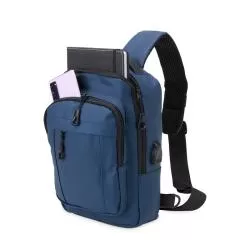 Mochila de Ombro com Entrada USB Personalizada Barato