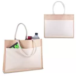 Sacola Algodão e Juta 220g/m² Personalizada 